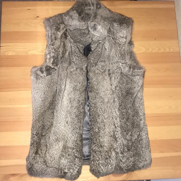 michael kors rabbit fur vest